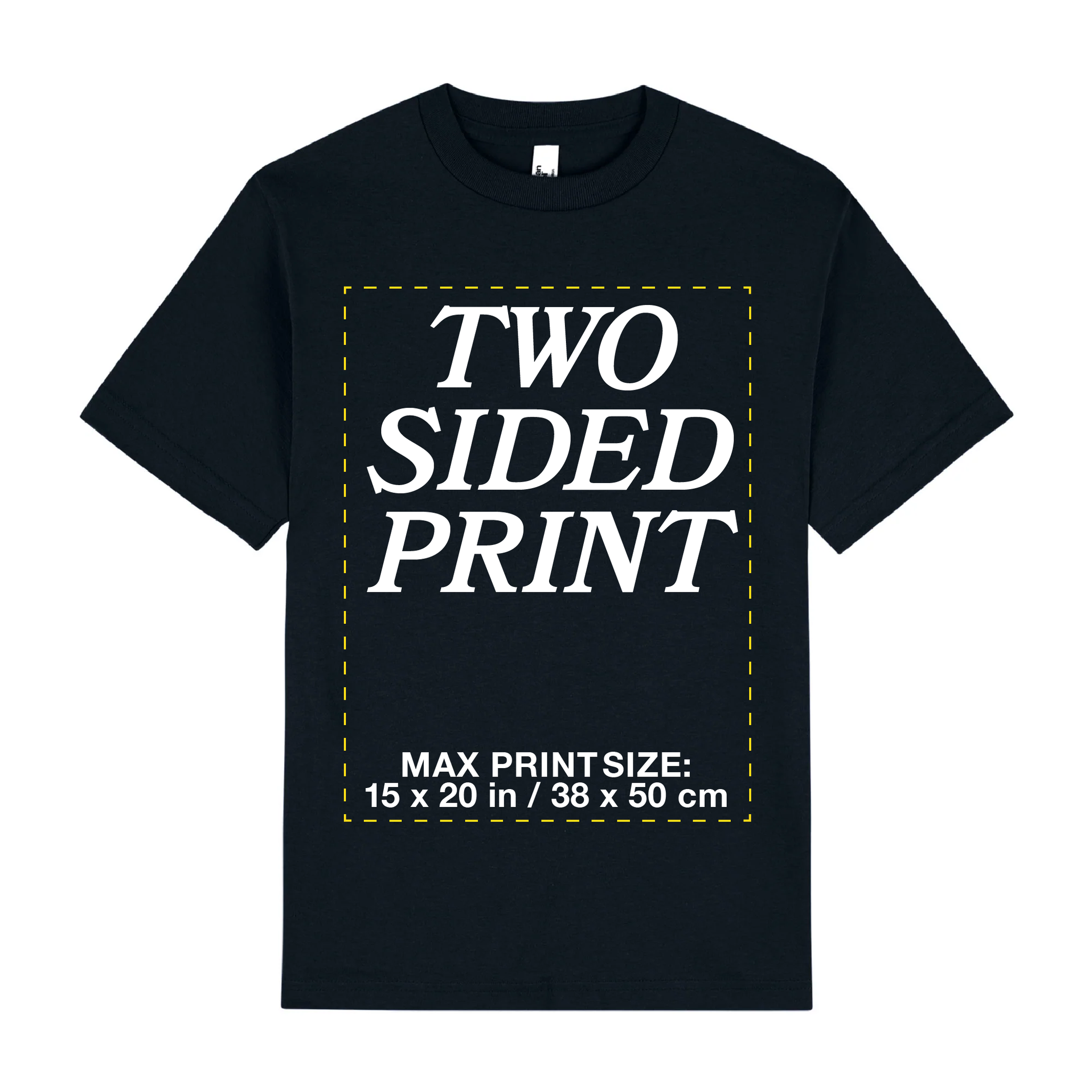 Sample Two Sided Print: American Apparel T-Shirt | 1301 - BY SHADE