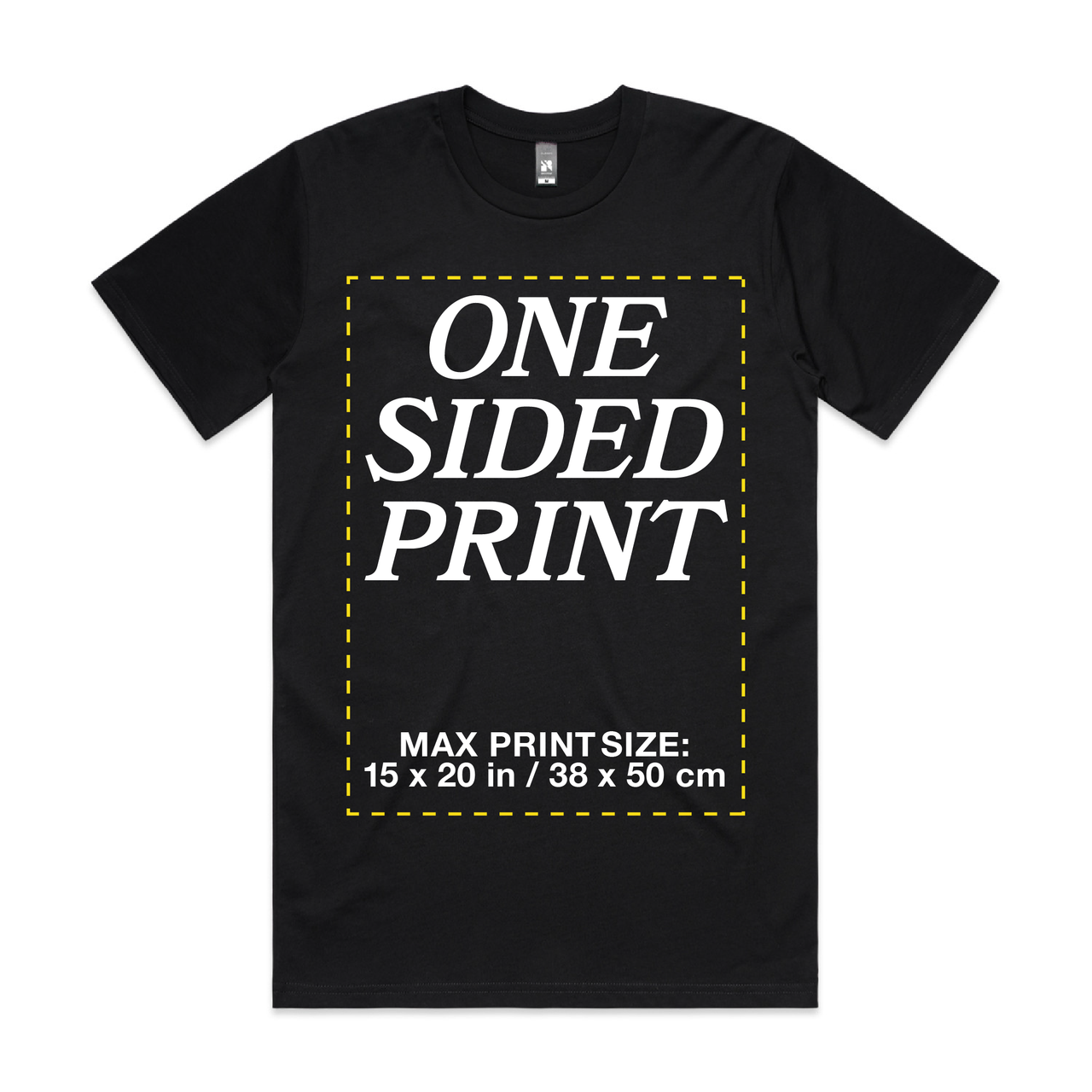 Sample One Sided Print: AS Staple Tee | 5001