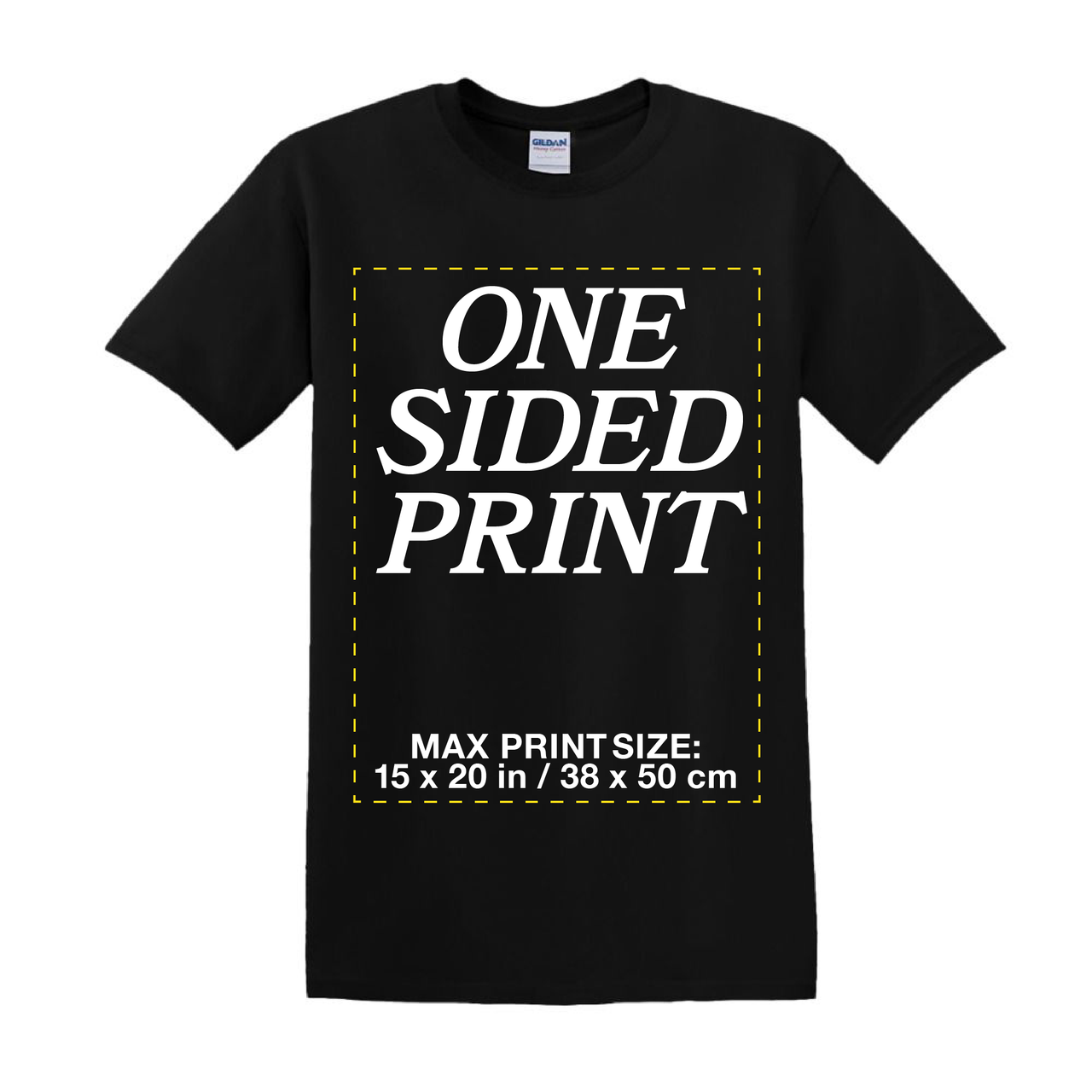 Sample One Sided Print: Gildan Heavy Cotton T-Shirt | 5000